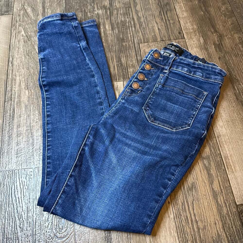 Judy Blue Los Angeles High Waist Button-Fly Skinny Jeans 9/29